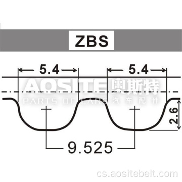Gumový automatický rozvodový řemen